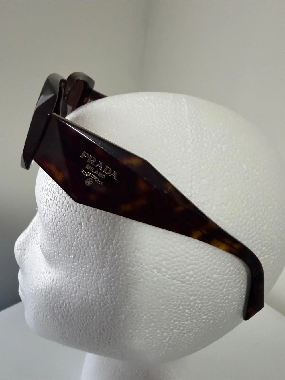 Authentic Prada Full Inclusion Tortoiseshell Sunglasses with Brown Lenses